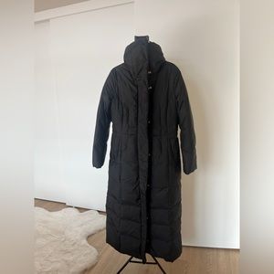 COLE HANN FLOOR LENGTH WINTER COAT (Black/Gold, M)